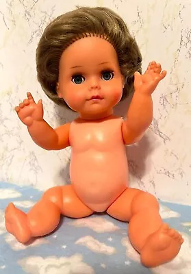 VTG 1980s E.S. 29 Rubber And Plastic 11 Inch Baby Doll ~ Nude • $15