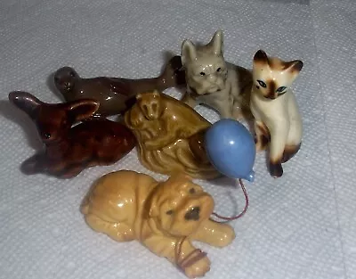 Vintage Various Miniature Ceramic Animals Lot Of 6 • $18