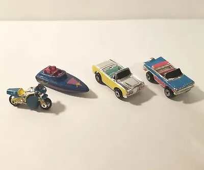 Micro Machines Chromers (Lot Of 4) Cars Motorcycle Boat Vintage Galoob 1992 • $14.99