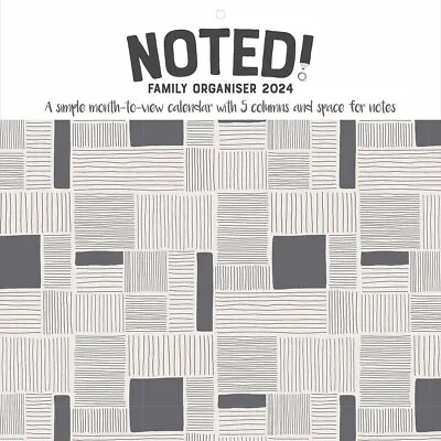 Noted Family Organiser 2024 - Art - Month To View • £5.99