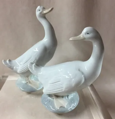 Lladro Porcelain Duck Figurine Lot Of 2 • $32.95