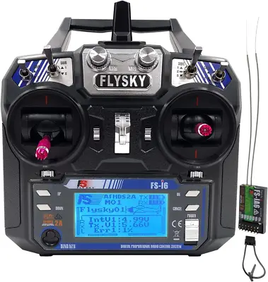 RC Transmitter - Model_2 Controller With FS-iA6 Receiver  FS-i6 6CH 2.4GHz • $66.34