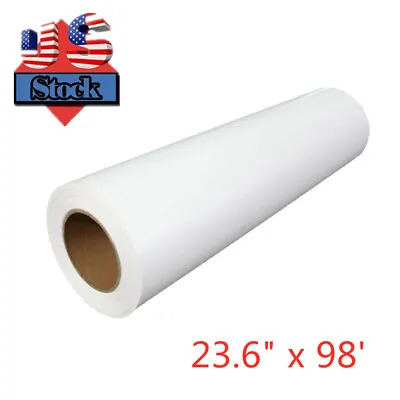 23.6  X 98ft White Color Eco-Solvent Heat Transfer Vinyl For Dark T-shirt • $168.77