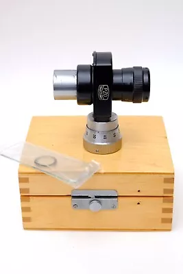 PZO Microscope Micrometer Eyepiece K15x With Calibration Slide & Original Box • £60