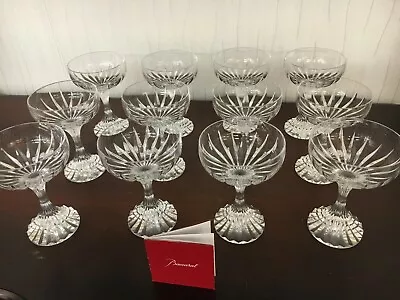 9 Cups Champagne Model Massena Crystal Baccarat (Price Per Unit) • £192.40