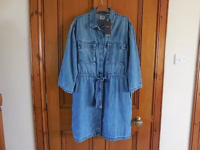 £57.50 • Buy Levi's - Denim Dress - Ainsley - Mid Blue - Relaxed Fit - Size Large