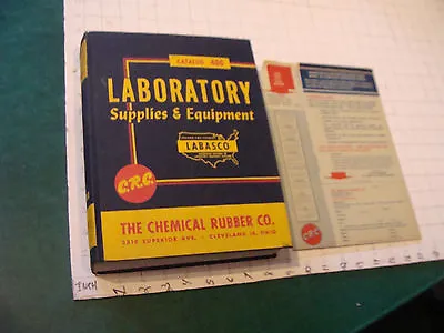 Orig Vintage C.R.C. Laboratory Supplies & Equipment W ASBESTOS; 1273pgs 1958 • $139