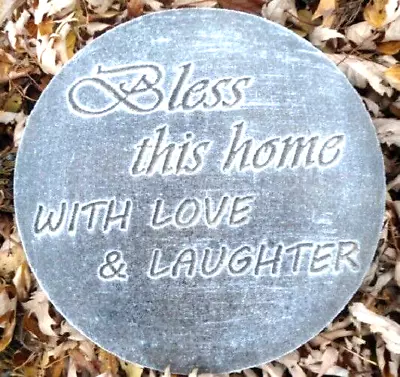 Bless Home Plaque Mold 10  X 3/4  Plaster Concrete Cement Plastic Mould • $29.95