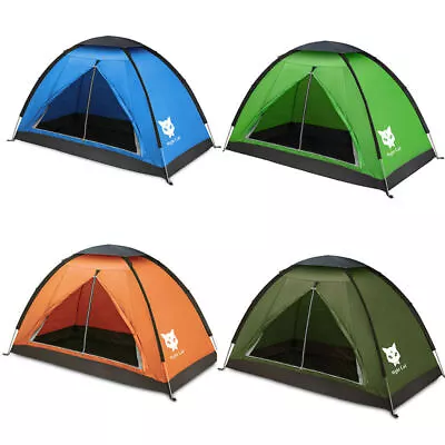 Single Camping Tent Waterproof Foldable Outdoor Hiking Fishing Shelter Protable • $69.98