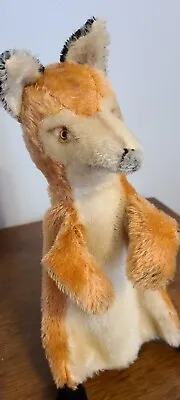  Steiff  HTF HAND-FOX SMARDY VTG Mohair Puppet Fluffy Tail Feet. • $65