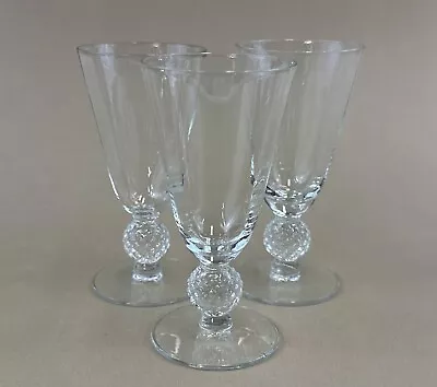 Morgantown Golf Ball Juice Glasses Clear (set Of 3) 4 7/8  Tall 3 Oz. • $25