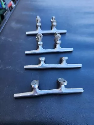 QT 4 Boat Stainless Steel Dock  Marine Rope Cleat / Cheat 6  SS FRESHWATER  #R34 • $35