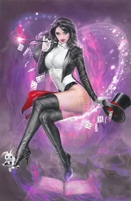 Knight Terrors Zatanna #1 Natali Sanders Foil Virgin Variant Limited To 1000 • £23.50