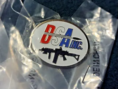 DSA Inc DS Arms FN FAL 7.62mm Made In USA Rifle Pinback SHOT-SHOW NOS NIP • $7.50