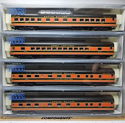 Kato N Scale Great Northern Smoothside Passanger Car 4 Car Set C • $300