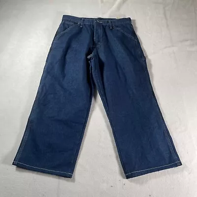 Wrangler Pants Mens 32 Fleece Lined Insulated Work Barn Chore Carpenter 32x34 • $26.99