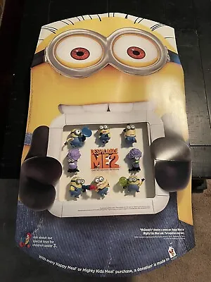 Rare Minion Despicable Me 2 McDonalds Happy Meal Toy Display & Complete Set Of 8 • $195