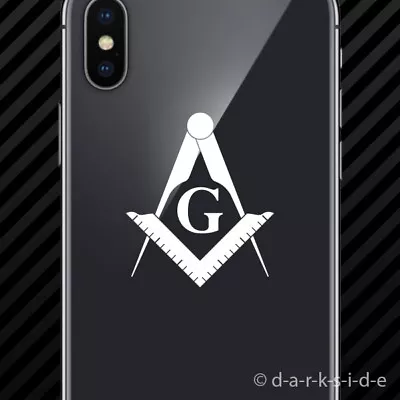 (2x) Freemasonry Emblem Cell Phone Sticker Mobile Freemason Masonic • $3.99