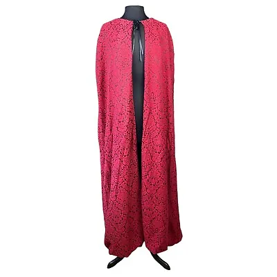 $34.95 • Buy Red Burgundy Thick Gypsy Pagan Jacket Celestial Witch Renaissance Robe Costume