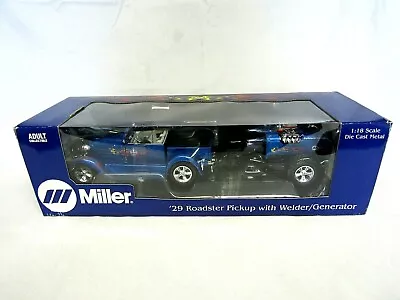 Miller Weld 29 Ford Roadster Pickup Truck W/ Welder-Generator 1:18 Scale Diecast • $127.49