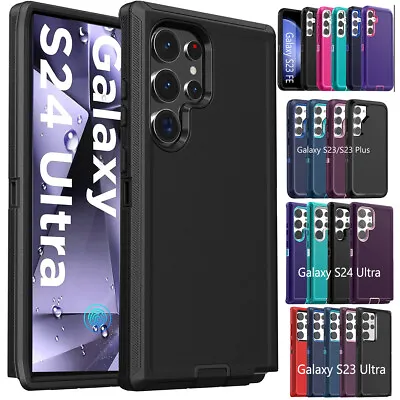 For Samsung Galaxy S23 S24 S22 Note20 Ultra FE Case Shockproof Heavy Duty Cover • $11.99