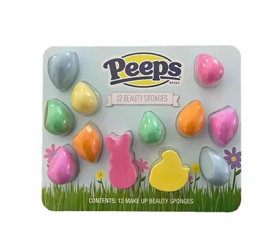 Peeps  Make Up Beauty Sponges Blender 12 Pieces Damp/Dry Buildable Full Coverage • $15