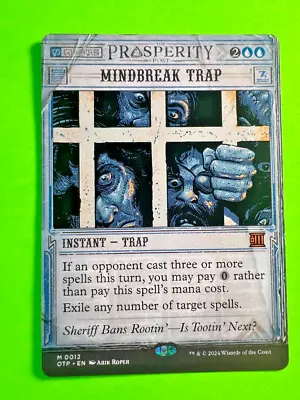 MTG Outlaws Of Thunder Junction - Mindbreak Trap - Rare  0012 • $1.25
