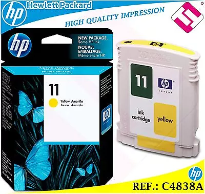 $82.25 • Buy Ink Yellow 11 Original Printers HP Cartridge Black Hewlett Packard C4838A