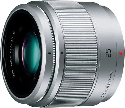 Panasonic Single Focus Lens Micro Four Thirds Lumics G 25mm/ F1.7 ASPH. Sil • £163.97