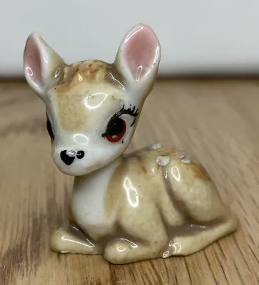 Vintage Wade Whimsies Disney Hatbox Collection Bambi Dawn Figurine #2 • £9