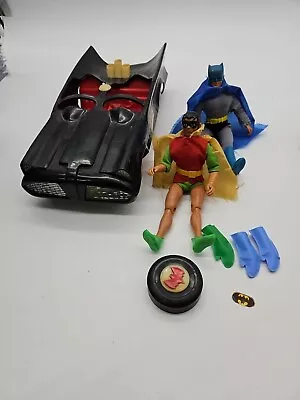 1974 Mego Batmobile With Batman And Robin 8 Inch Broken Wheel • $165