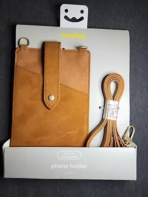 Women Cell Phone Cross Body Case Pouch Sleeve 3 Card Holders On The Back - Brown • £5.78