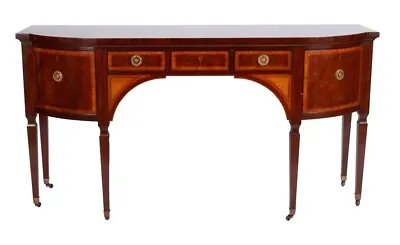 Baker Stately Homes Sheraton Style Mahogany And Satinwood Inlaid Sideboard • $3299