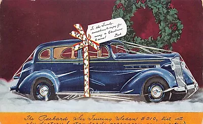 Springfield MA Packard Six Touring Sedan For $310.00 Postcard • $4.48
