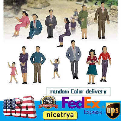 1:25 G Scale Painted Sitting Figures Standing People Different Pose Model Trains • $13