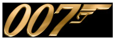 James Bond 007 Gold Logo Entrance Sign Theme Nights Parties Daniel Craig Canvas  • £12.95