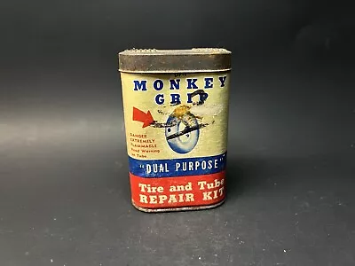 Vintage 1940s Original Monkey Grip No. 3190 Dual Purpose Tire & Tube Repair Kit  • $15