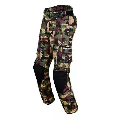 £37.99 • Buy Motorbike Motorcycle Waterproof Cordura Textile Trousers Pants Armours Reflector