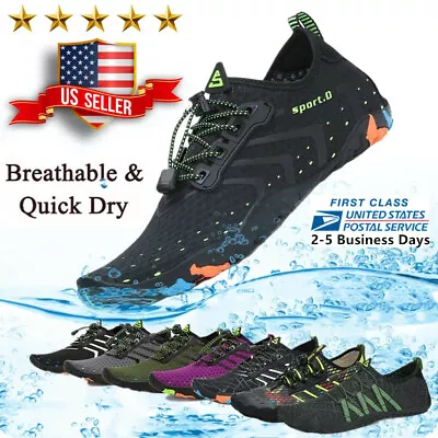 $24.97 • Buy Water Shoes Quick Dry Barefoot For Swim Diving Surf Aqua Sport Beach Vacation