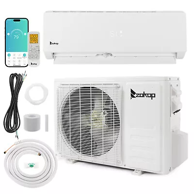 Zokop Smart 9000 BTU Air Conditioner Mini Split 19 SEER Heat Cooling Home WIFI • $488.99