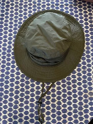 EDDIE BAUER MESH NYLON BUCKET ADJUSTABLE HAT CAP FISHERMAN CAMPING Green • $3.99