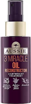 Aussie 3 Miracle Oil Reconstructor With Australian Macadamia Nut Oil 100ml • £8.99