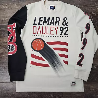 $98 • Buy LEMAR And DAULEY 1992 Sport Vintage Sweatshirt Basketball USA Pullover Mens Sz M
