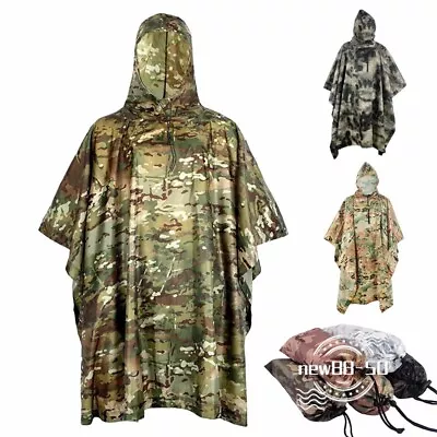 Multifunctional Outdoor Tactical Raincoat Portable For Outdoor Hiking Tourism • $38.34