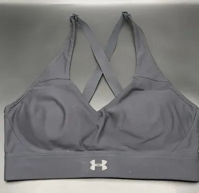 Under Armour High Impact Padded Non Wired Racerback Sports Bra Size UK XS Gym • £5.99