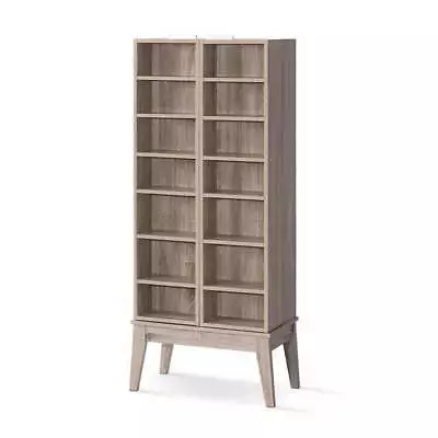 Artiss Bookshelf CD Storage Rack - BERG Oak • $164.22