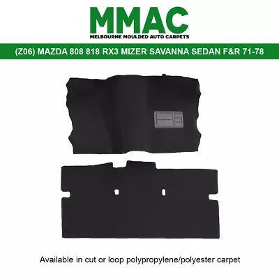 Moulded Car Carpet Fits (z06) Mazda 808 818 Mizer Savana Rx3 Autosedan F&r 73-78 • $165