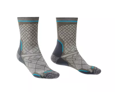 Bridgedale HIKE Ultralight T2 Coolmax Performance Boot Men's Sock 710134/013 Gre • $19.95