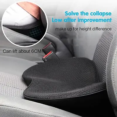 Car Waist Pillow Lumbar Lower Memory Foam Seat Back Support Booster Cushion Pad • £14.41