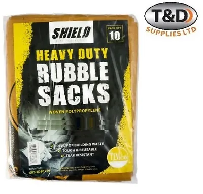 Woven Builders Rubble Waste Sacks Bags Heavy Duty Garden Refuse • £10